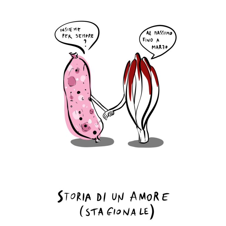radicchio e salsiccia quadrata